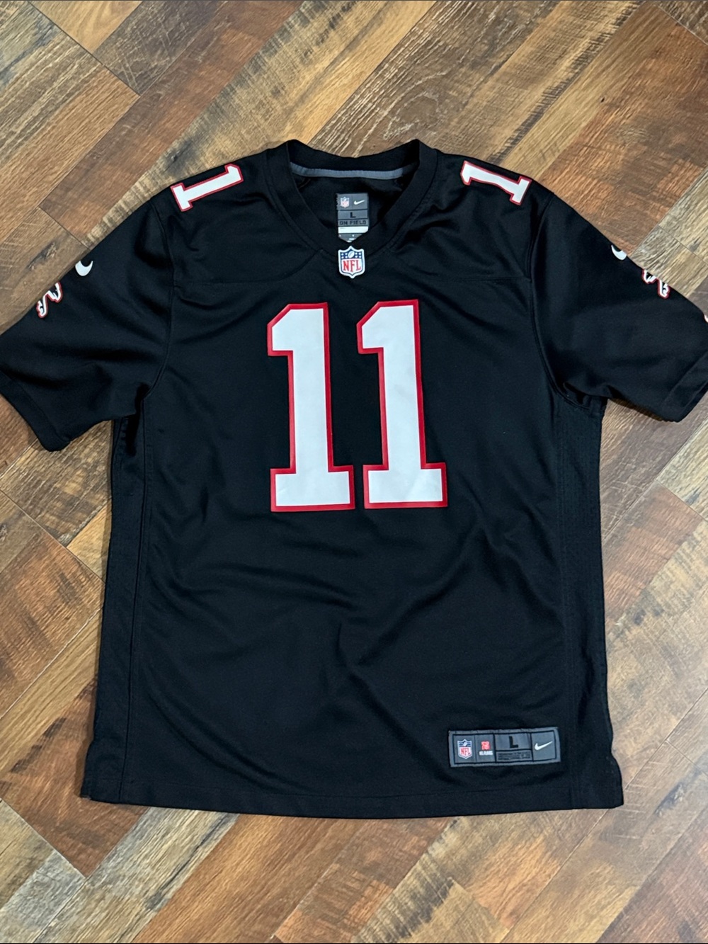 Nike Atlanta Falcons Julio Jones #11 On Field Jersey Black Size Large NFL